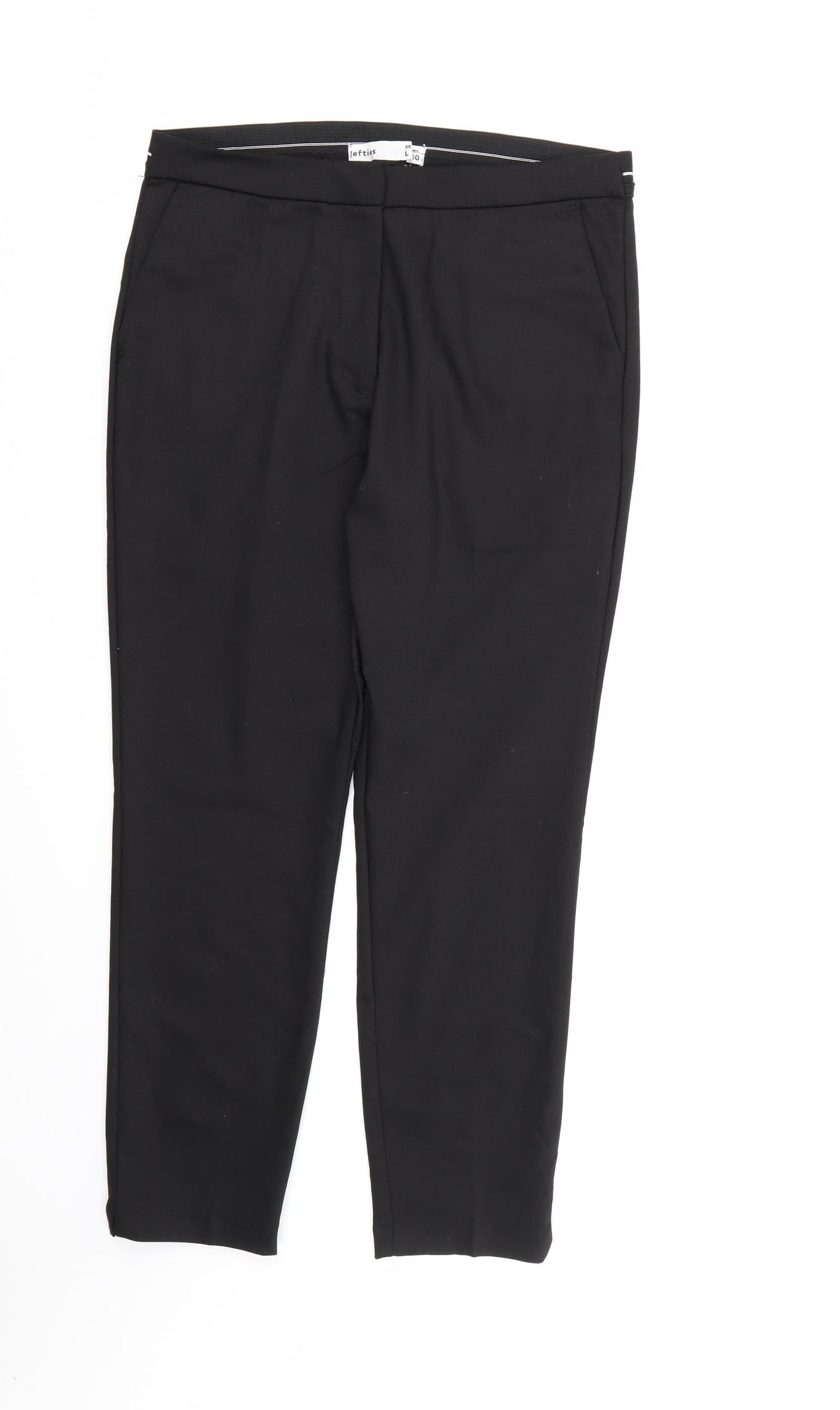 Lefties Womens Black  Rayon Dress Pants Trousers Size L L26 in