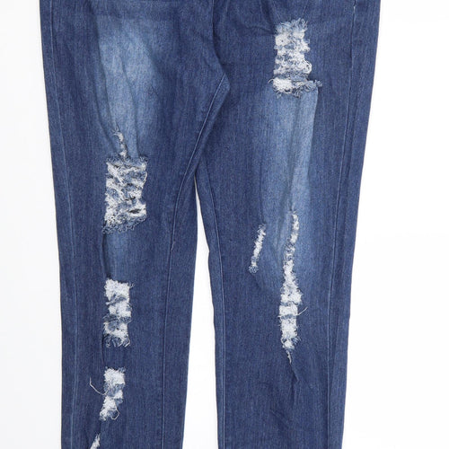 Preworn Womens Blue  Denim Skinny Jeans Size 36 in L31 in