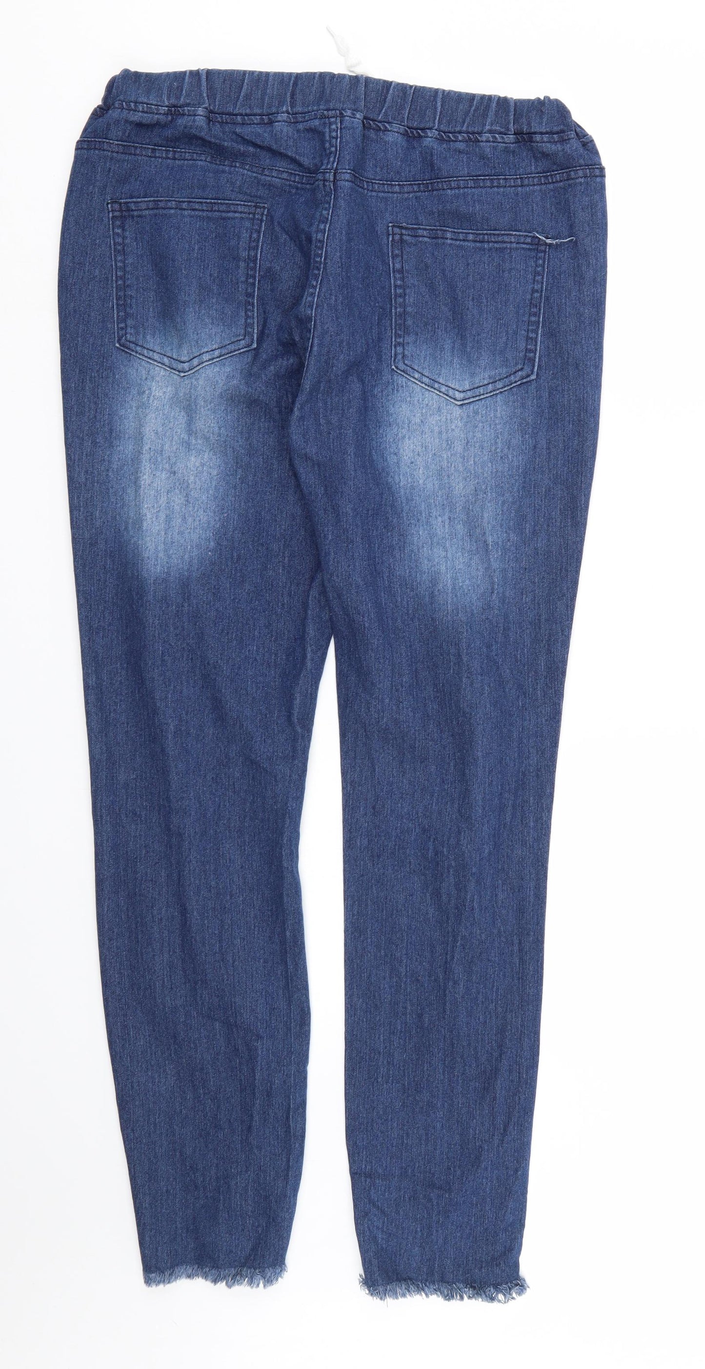 Preworn Womens Blue  Denim Skinny Jeans Size 36 in L31 in