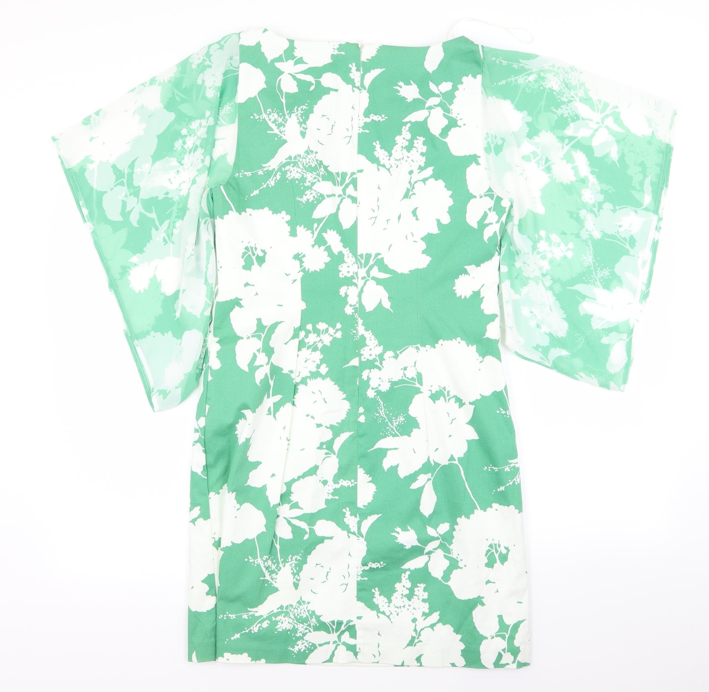 Oasis Womens Green Floral  A-Line  Size 12