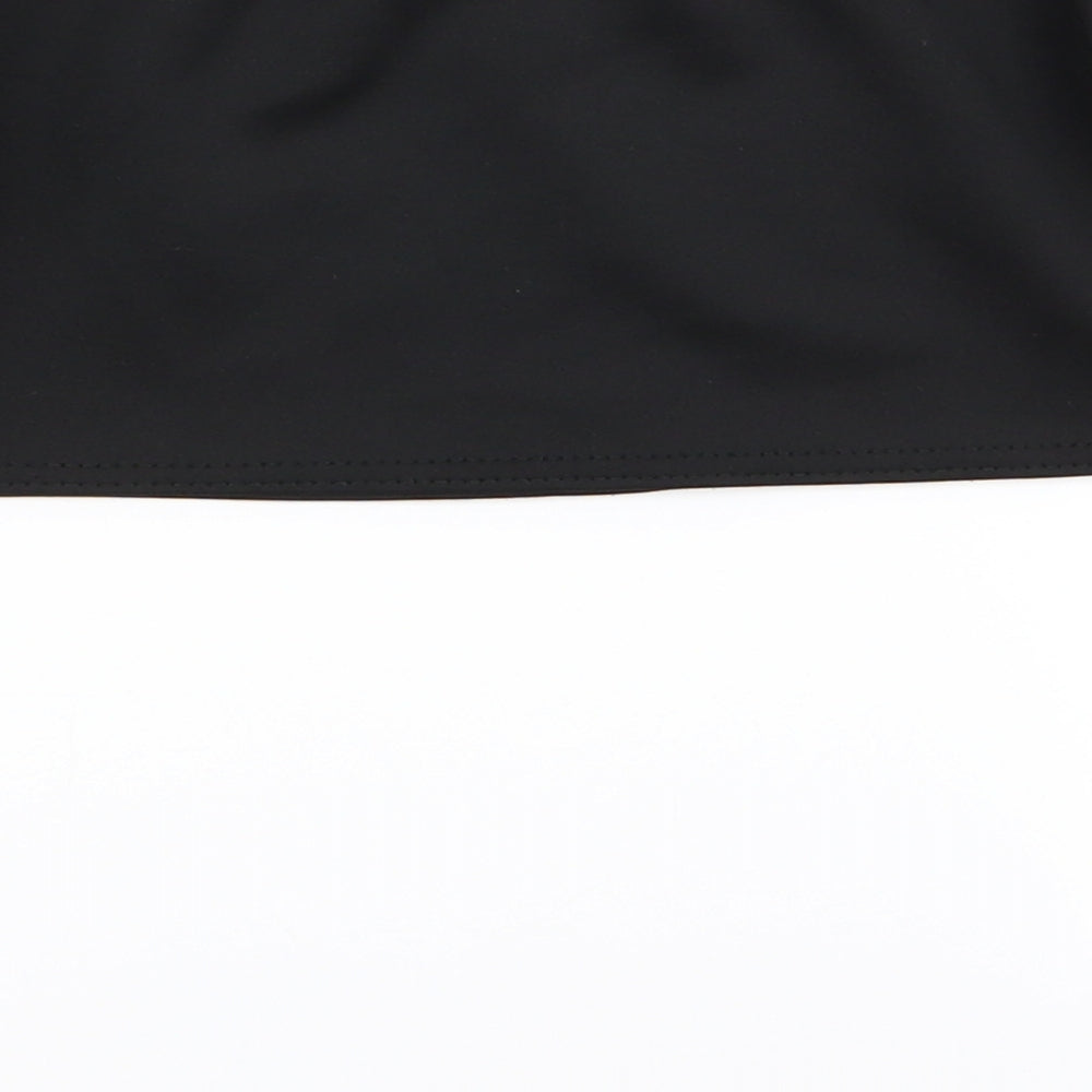 PLT Womens Black   Basic T-Shirt Size 6  - crop