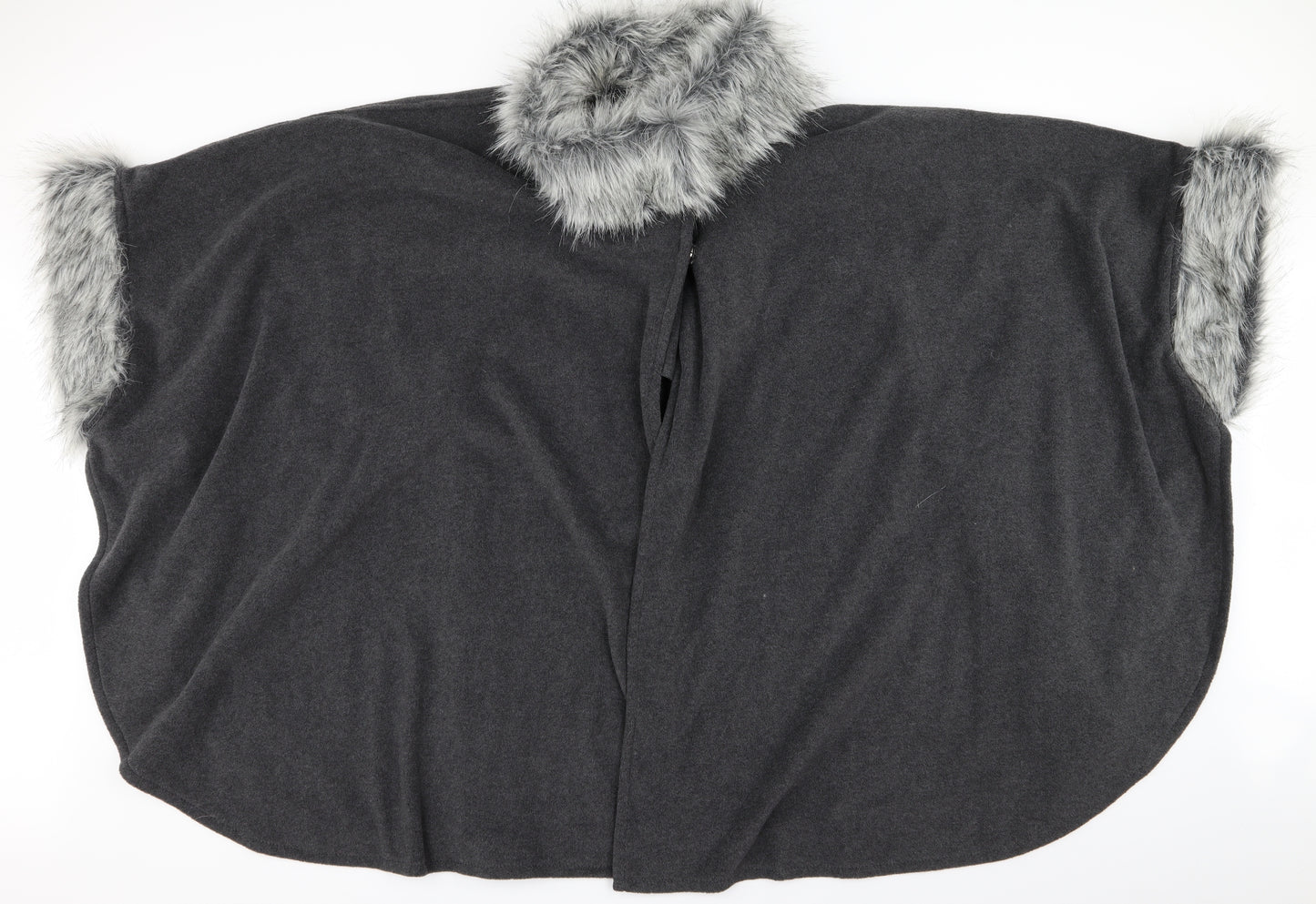 M&S Womens Grey   Overcoat Coat One Size  - poncho