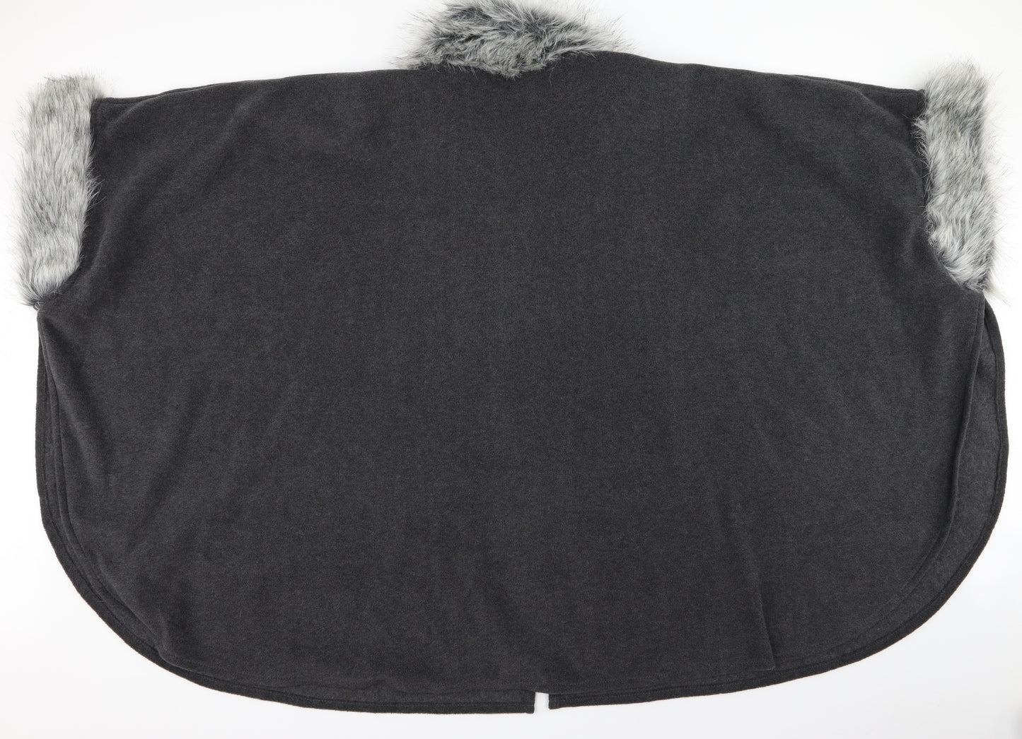 M&S Womens Grey   Overcoat Coat One Size  - poncho