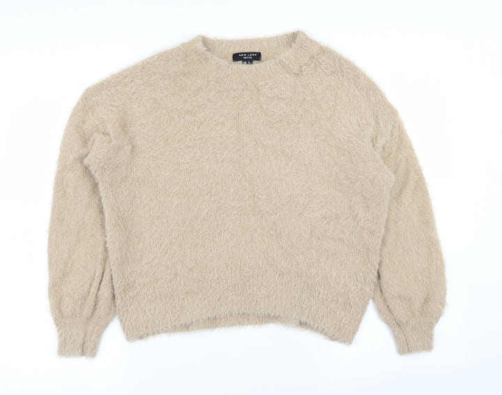 New Look Womens Beige Pullover Jumper Size S