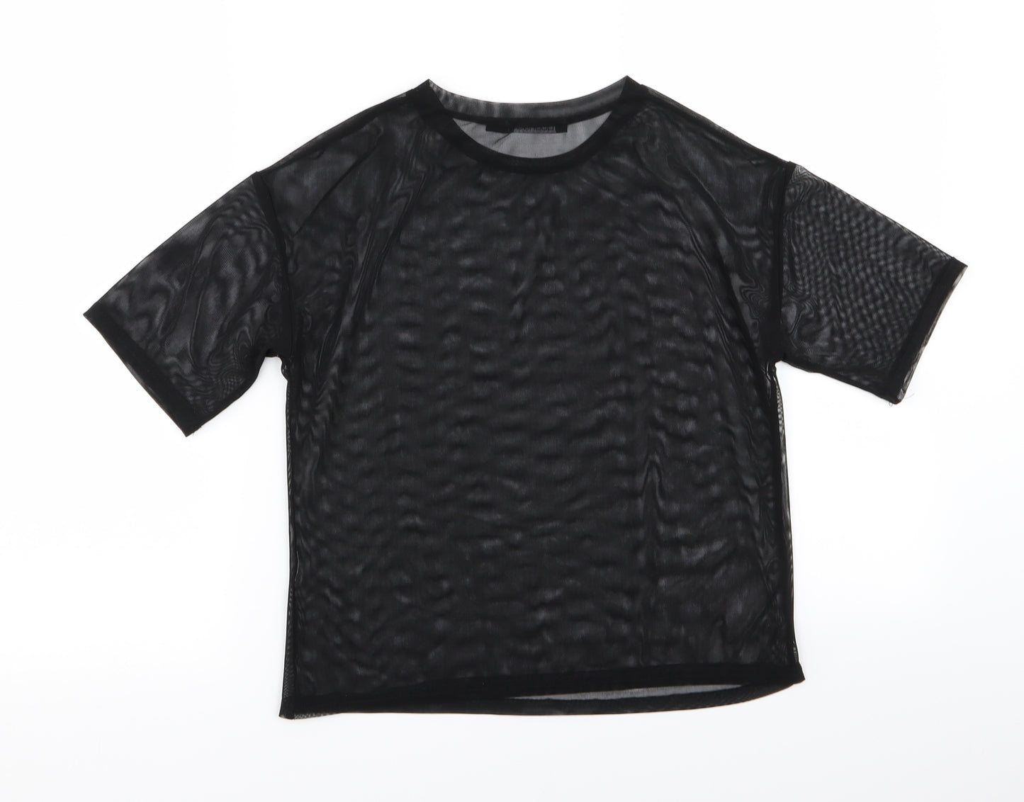 Boohoo Womens Black   Basic T-Shirt Size 8