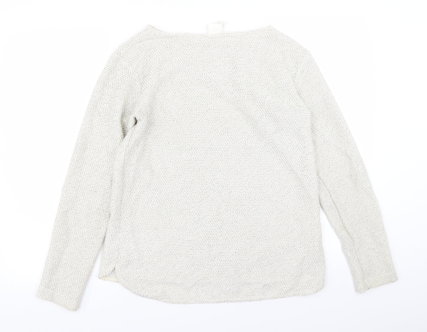 H&M Womens White   Pullover Jumper Size S