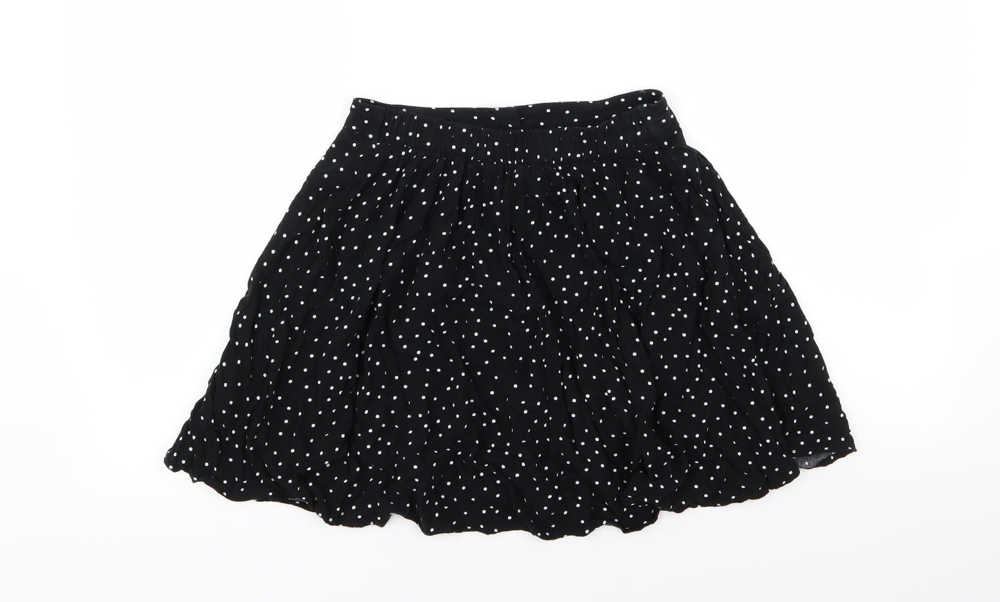 New Look Womens Black Polka Dot  Mini Skirt Size 6