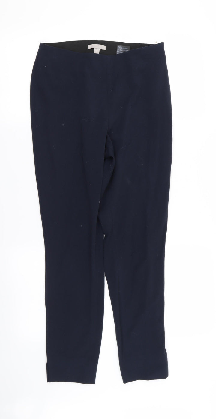H&M Womens Blue Trousers Size 8 L27 in