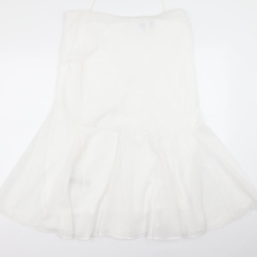 Nightingales Womens White   Flare Skirt Size 16