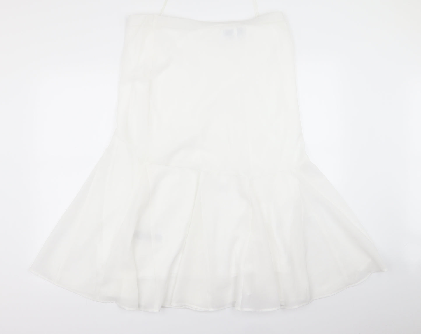 Nightingales Womens White   Flare Skirt Size 16