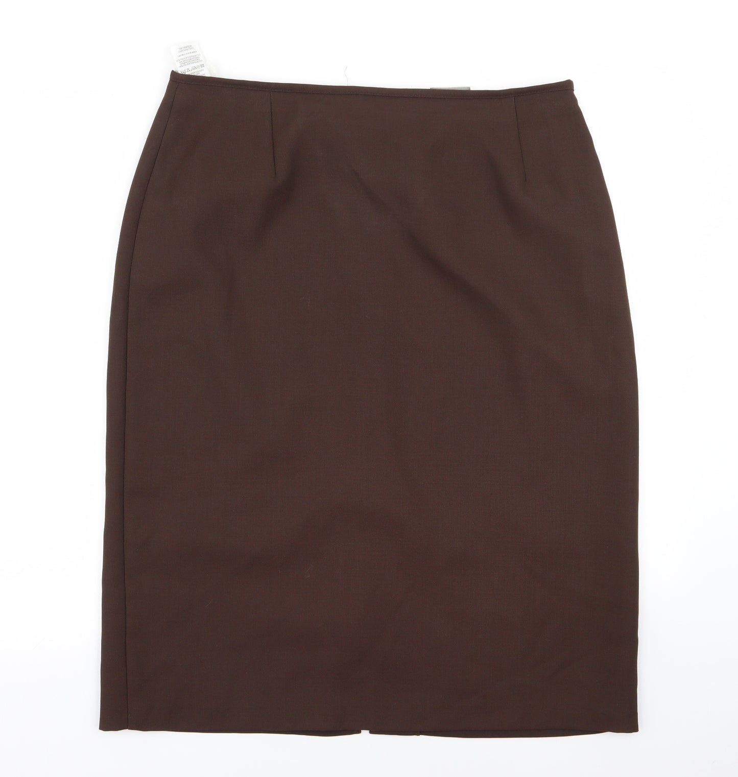 M&S Womens Brown   A-Line Skirt Size 18