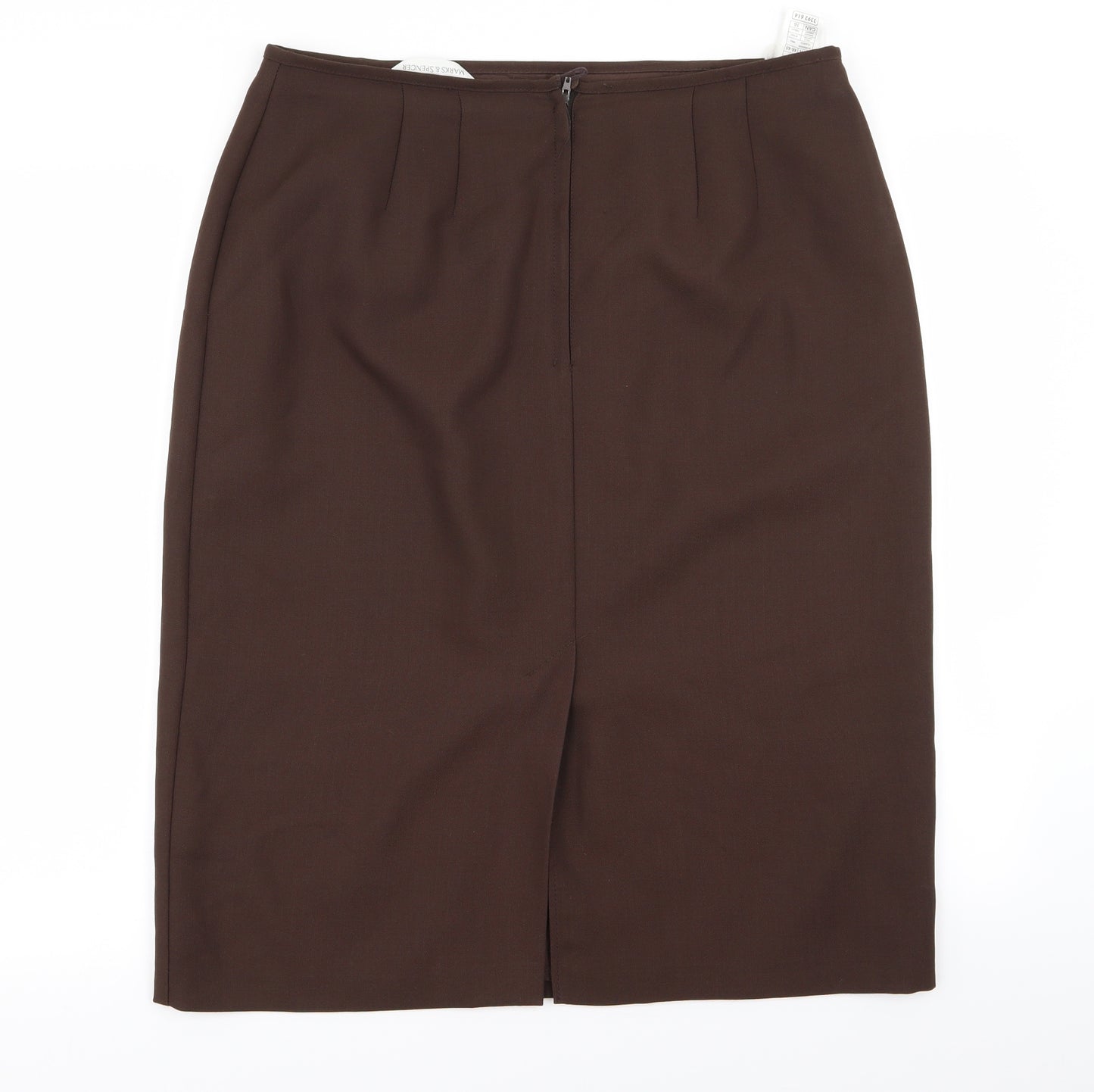 M&S Womens Brown   A-Line Skirt Size 18
