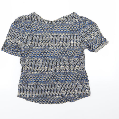 H&M Womens Multicoloured Geometric  Basic T-Shirt Size 6