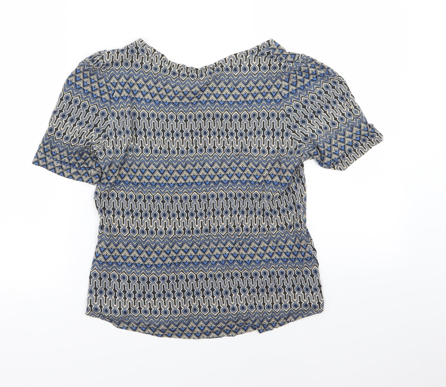 H&M Womens Multicoloured Geometric  Basic T-Shirt Size 6