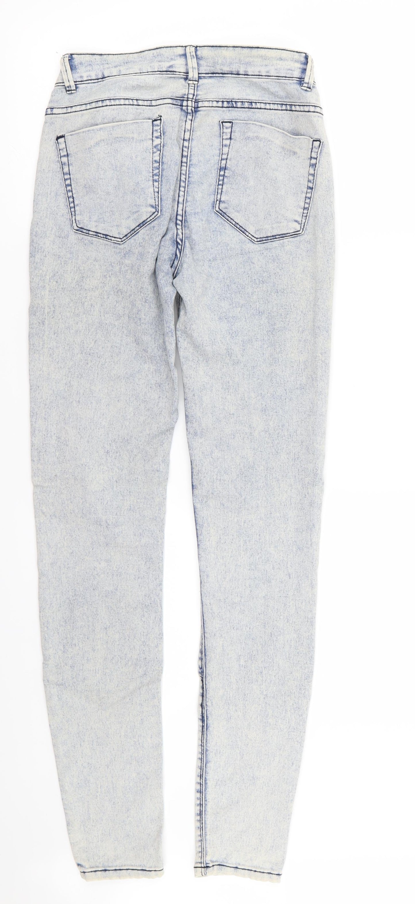 Zara Womens Blue  Rayon Skinny Jeans Size 6 L31 in - jegging