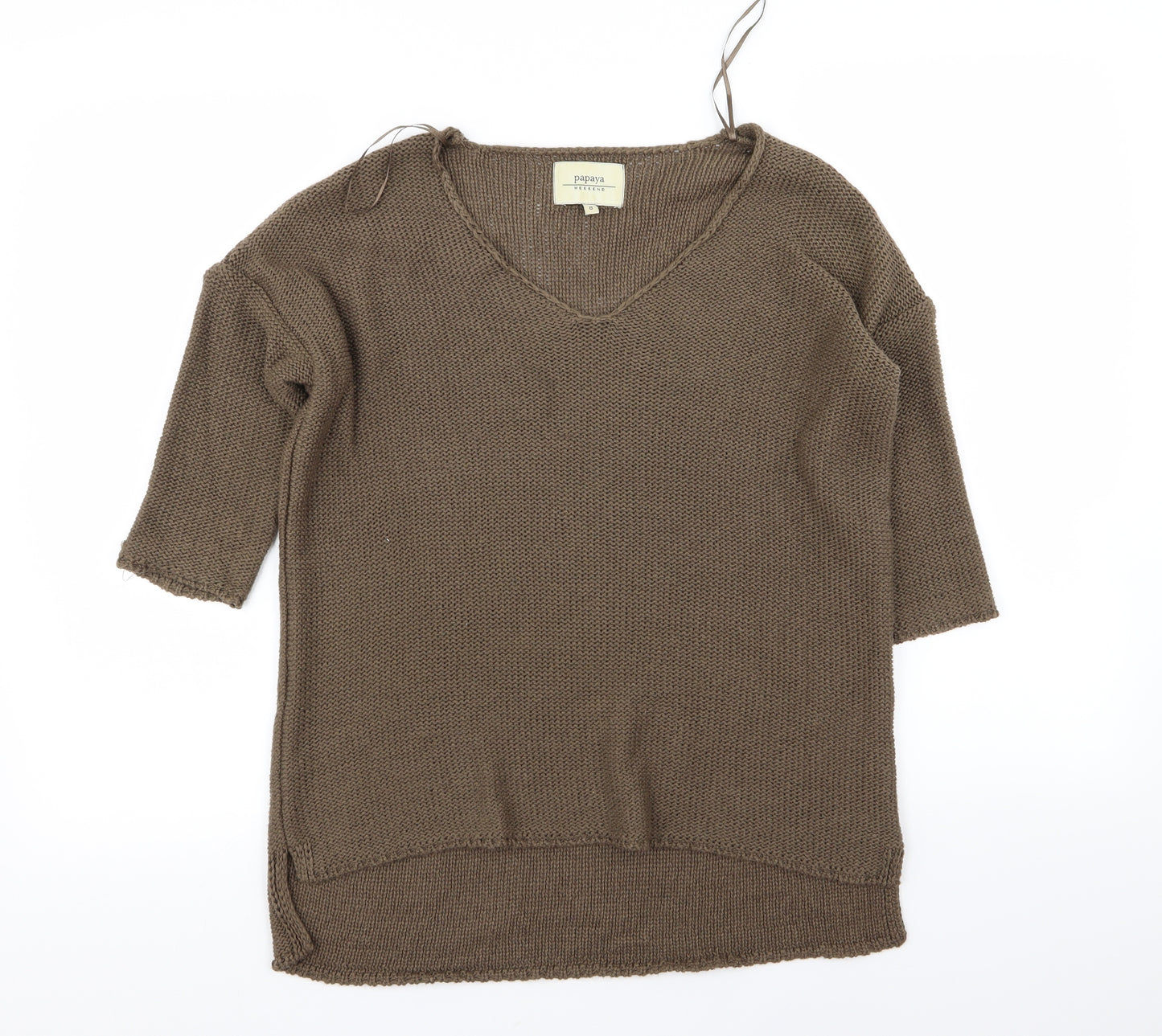 Papaya Womens Brown   Pullover Jumper Size 8