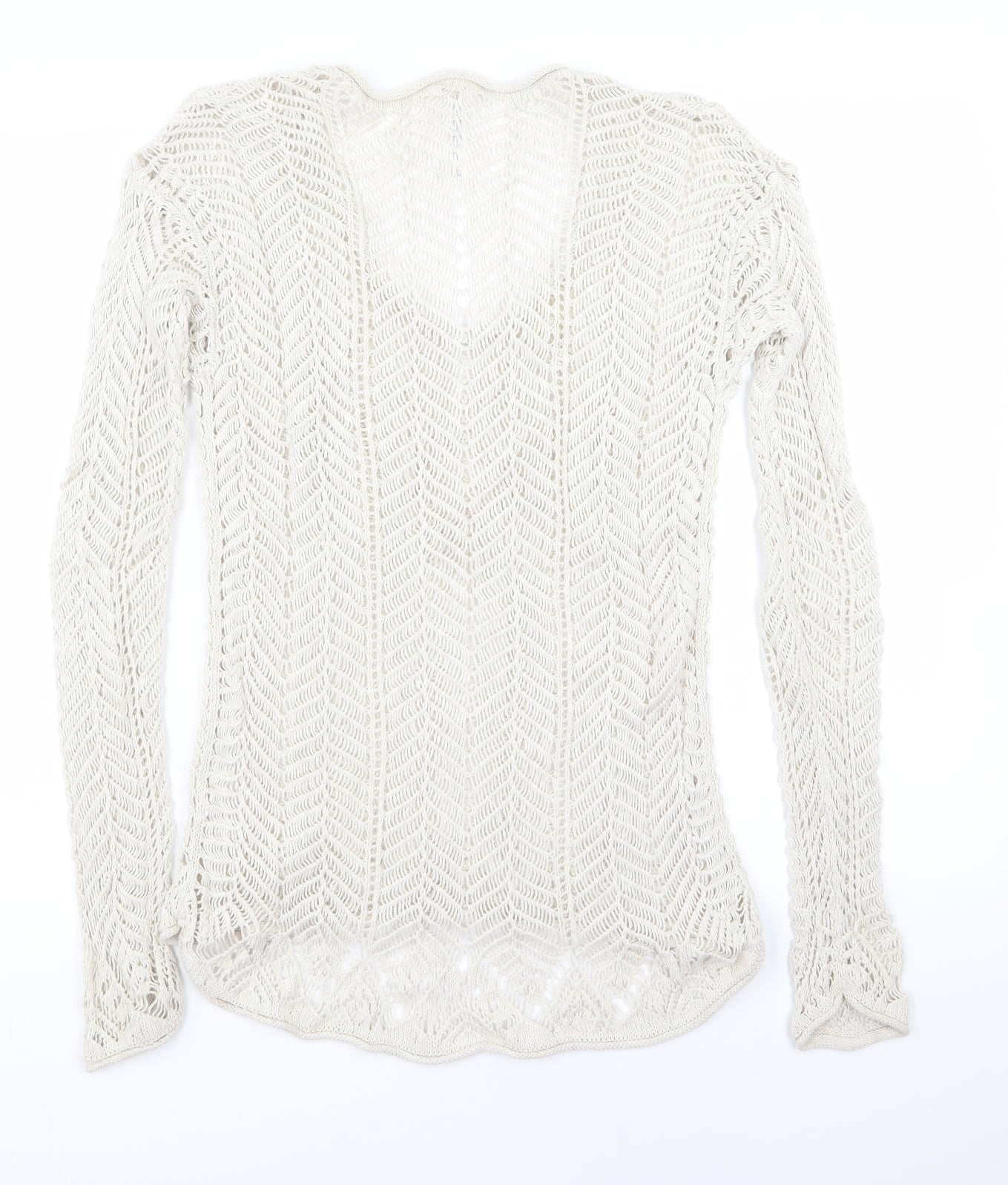 aeropostale Womens White   Pullover Jumper Size M