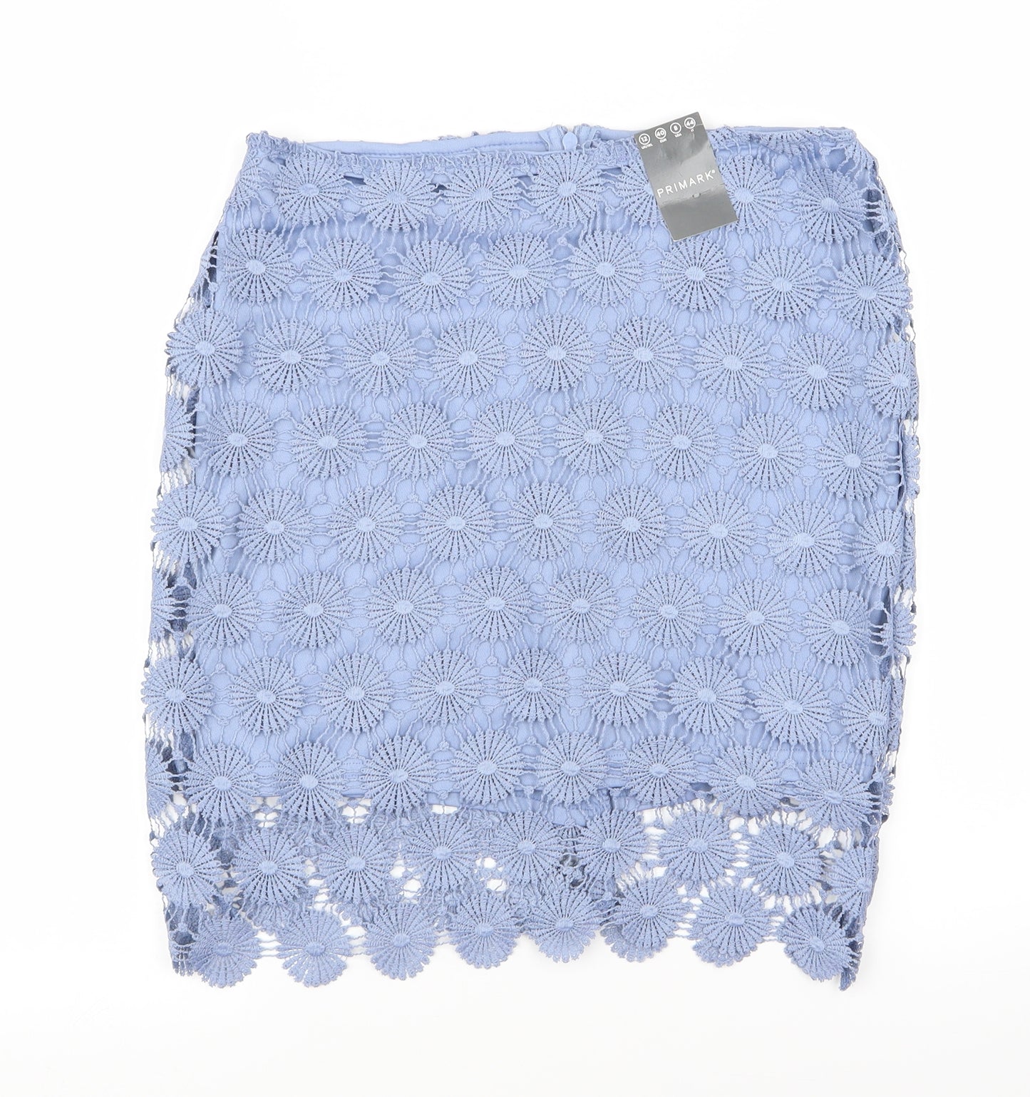 Primark Womens Blue Floral  Mini Skirt Size 12