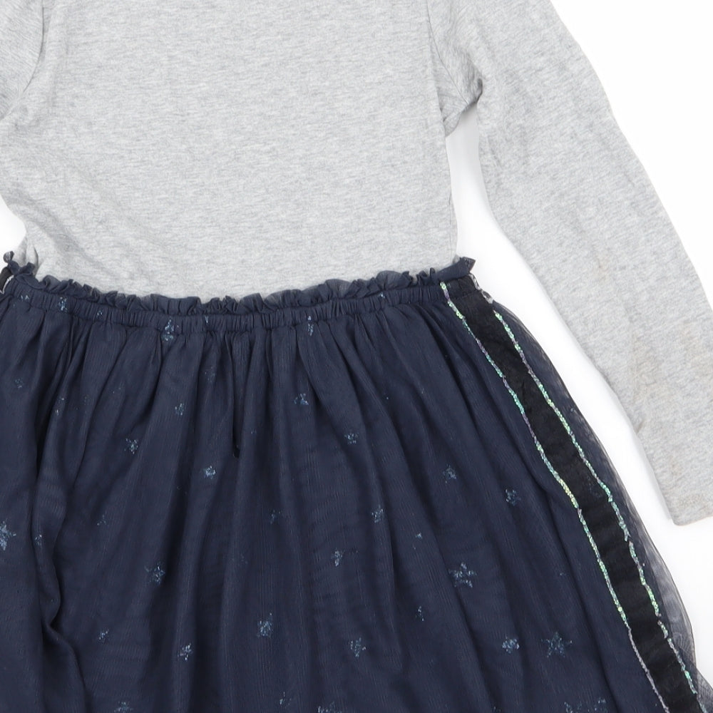 NEXT Girls Grey   Fit & Flare  Size 8 Years