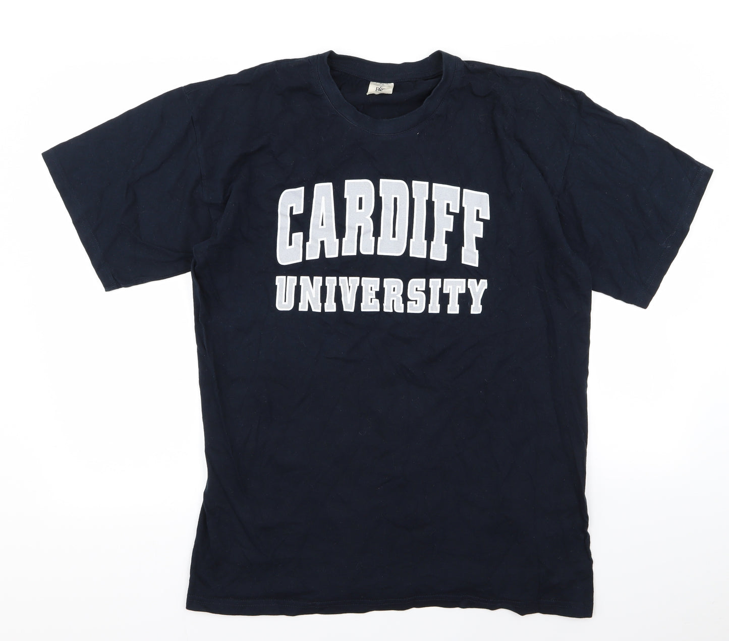 cardiff university Mens Blue    T-Shirt Size XL