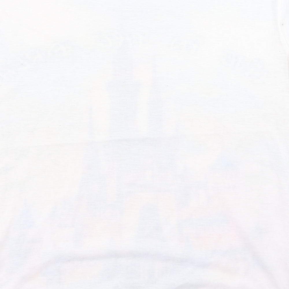 Primark Womens White   Basic T-Shirt Size 12  - Disney