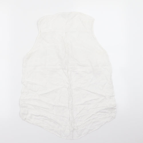 New Look Womens White   Basic Tank Size 10