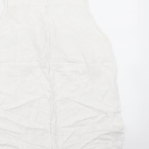 New Look Womens White   Basic Tank Size 10
