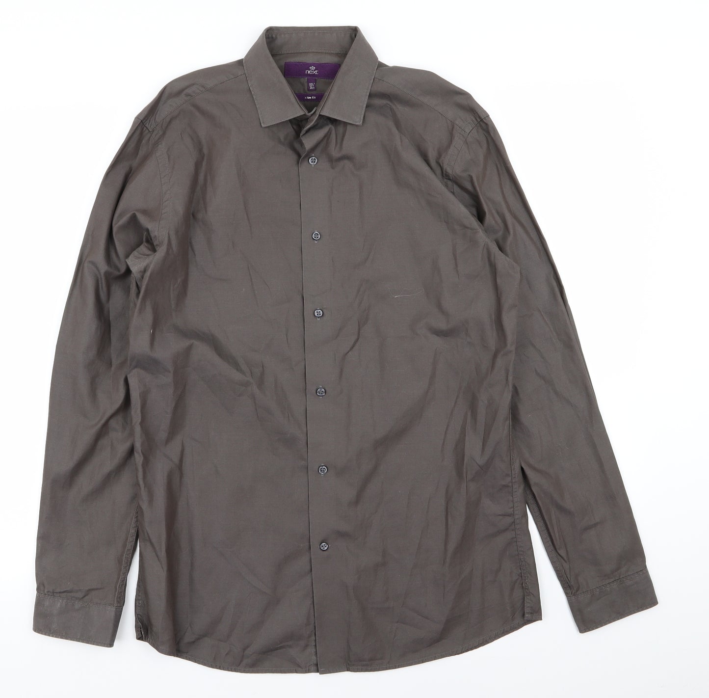 NEXT Mens Brown    Dress Shirt Size 15.5