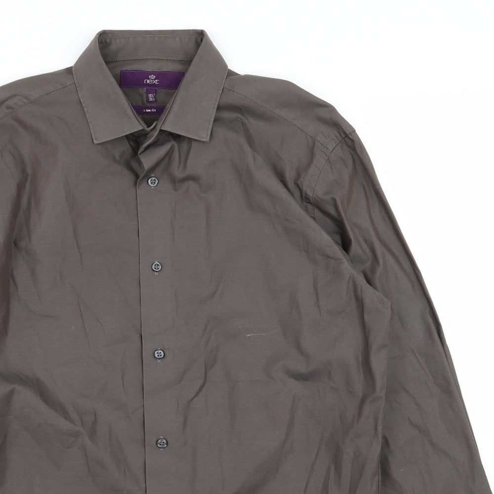 NEXT Mens Brown    Dress Shirt Size 15.5