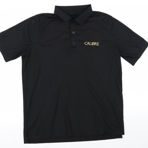 CALIBRE Mens Black    Polo Size S