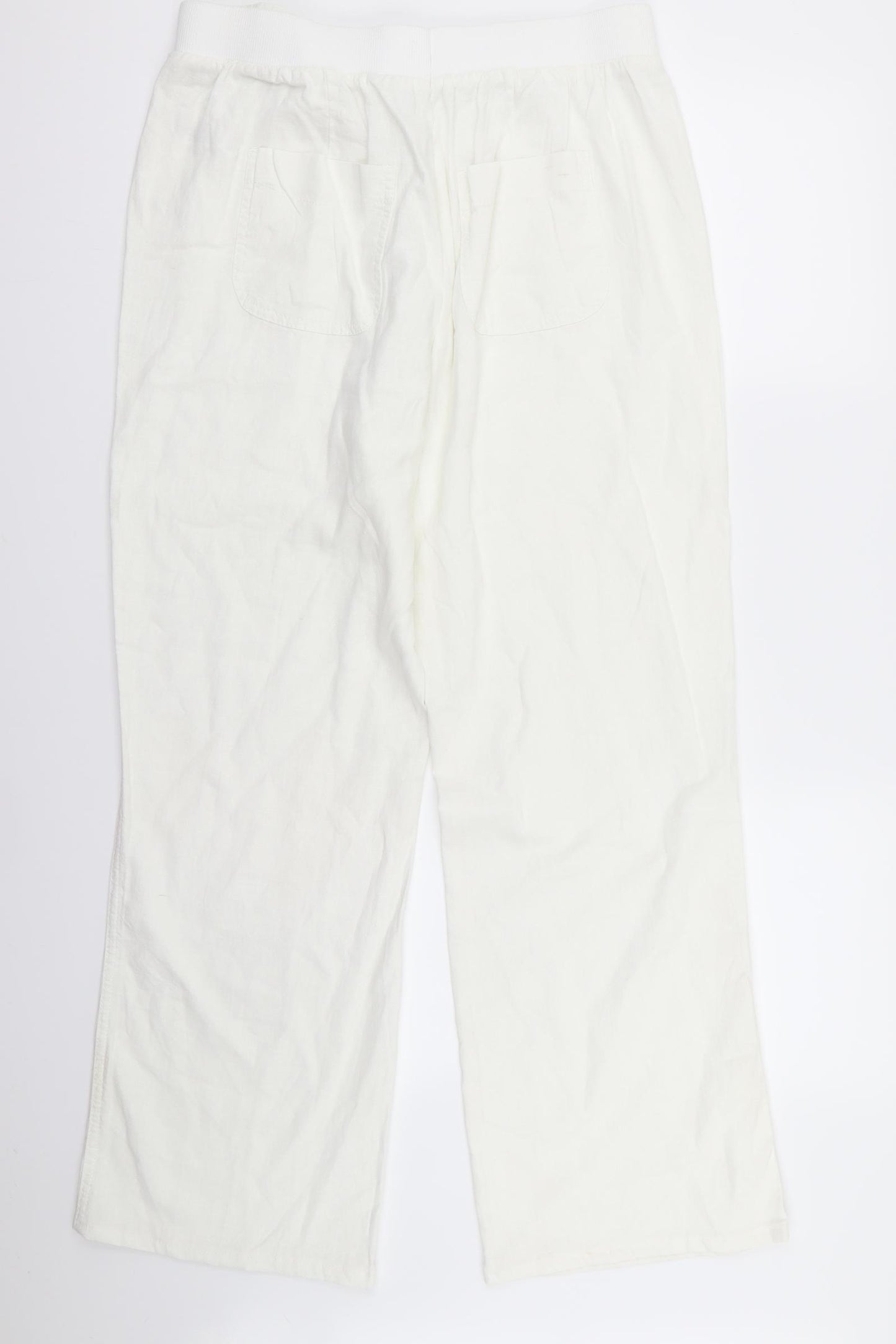 Asda George Womens White   Trousers  Size 14 L30 in