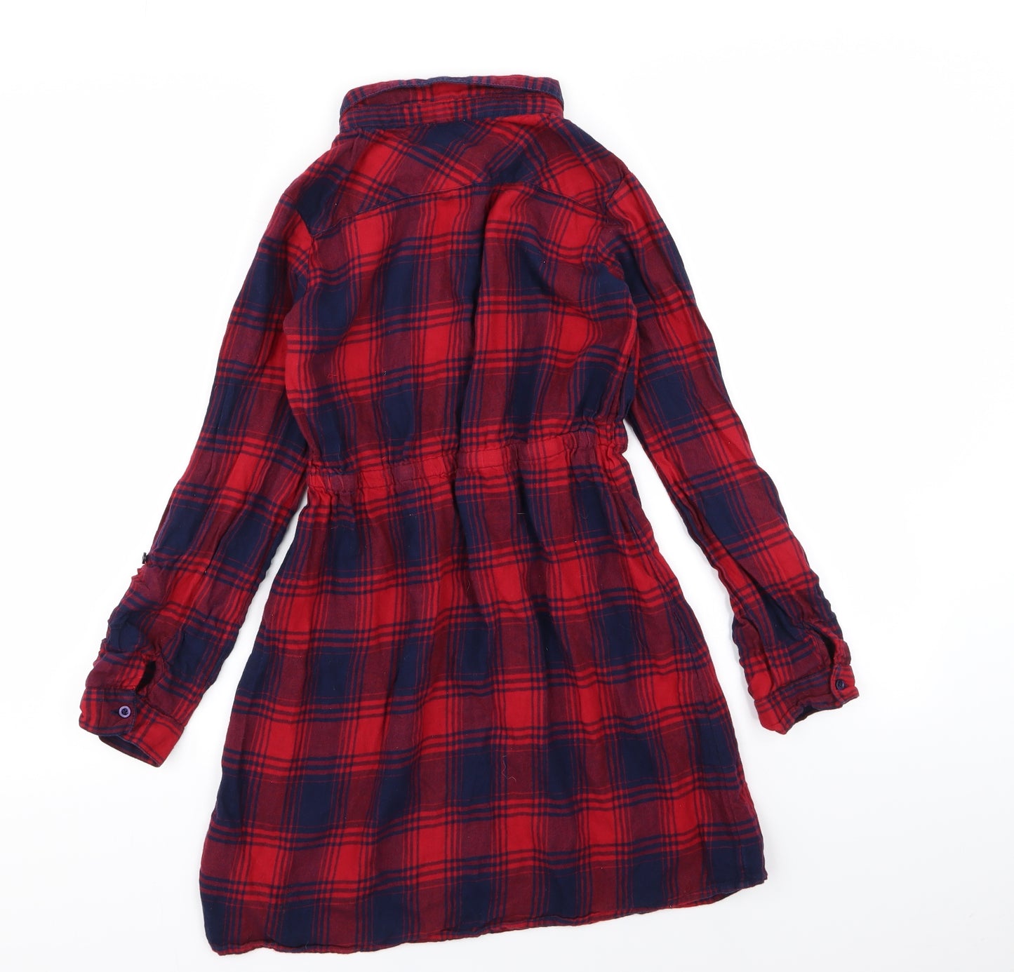 Crafted Girls Red Check  Fit & Flare  Size 11-12 Years