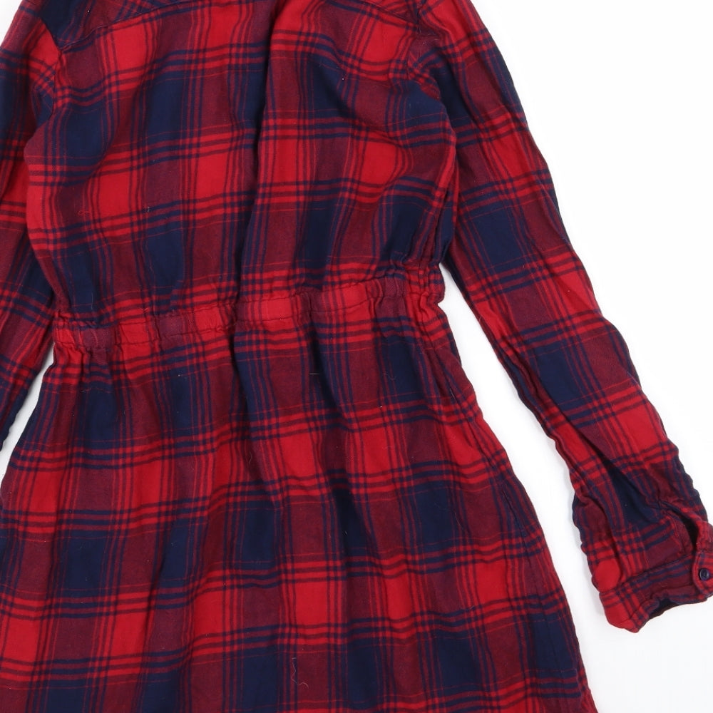 Crafted Girls Red Check  Fit & Flare  Size 11-12 Years