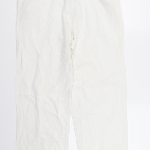 oasis  Womens White   Trousers  Size L L29 in
