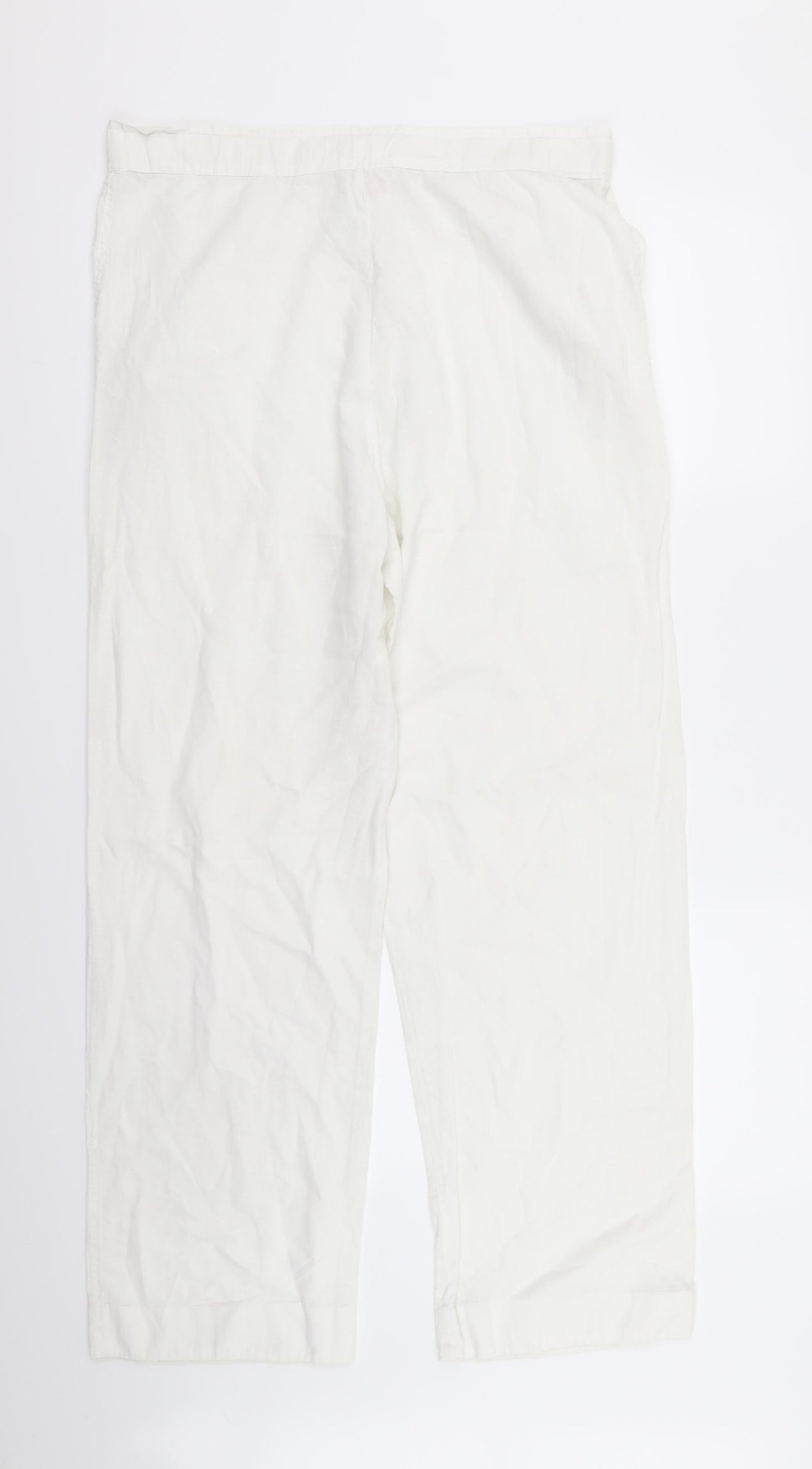 oasis  Womens White   Trousers  Size L L29 in