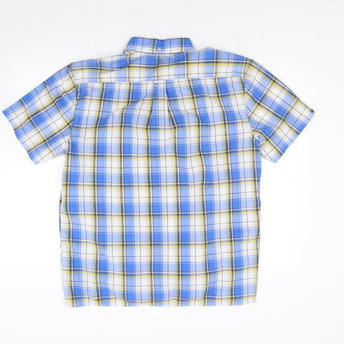 Ben Sherman Mens Blue Check   Button-Up Size L