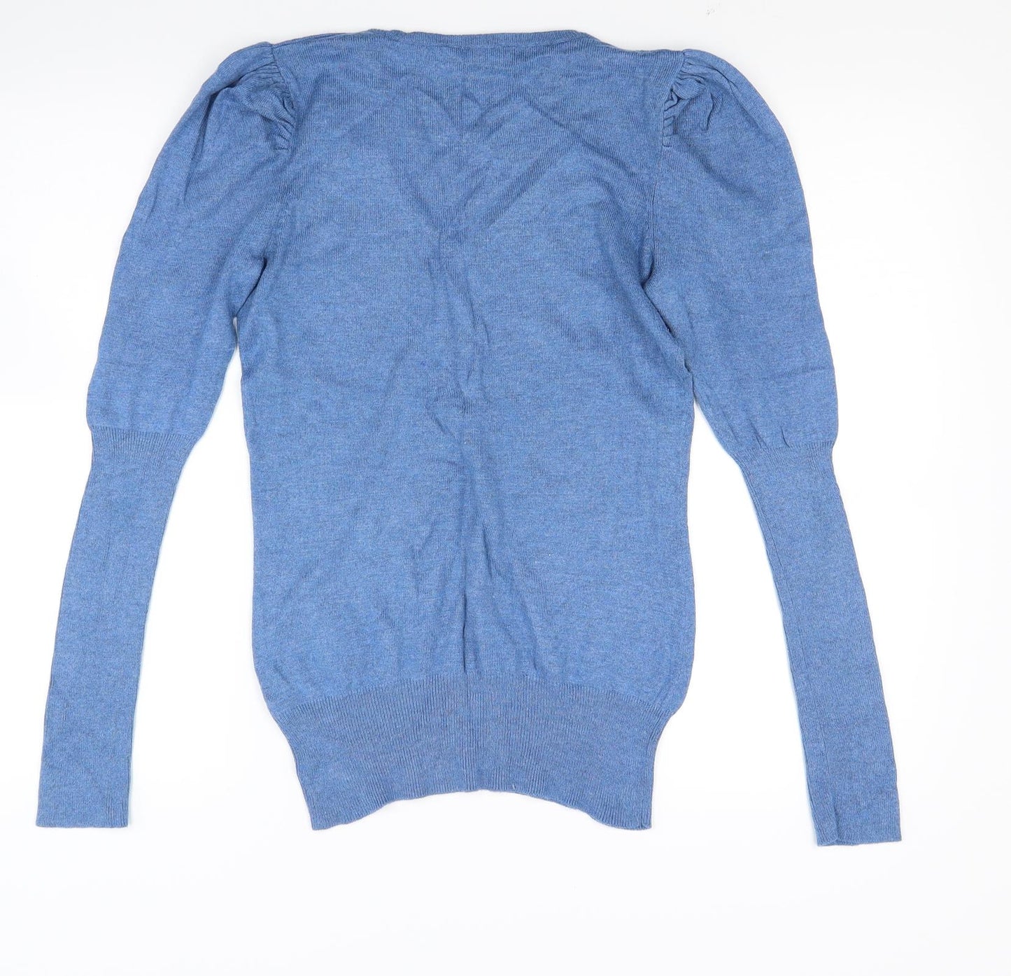 Dorothy Perkins Womens Blue  Knit Henley Jumper Size 14