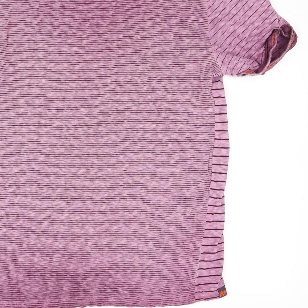 Superdry Mens Purple  Jersey  T-Shirt Size M