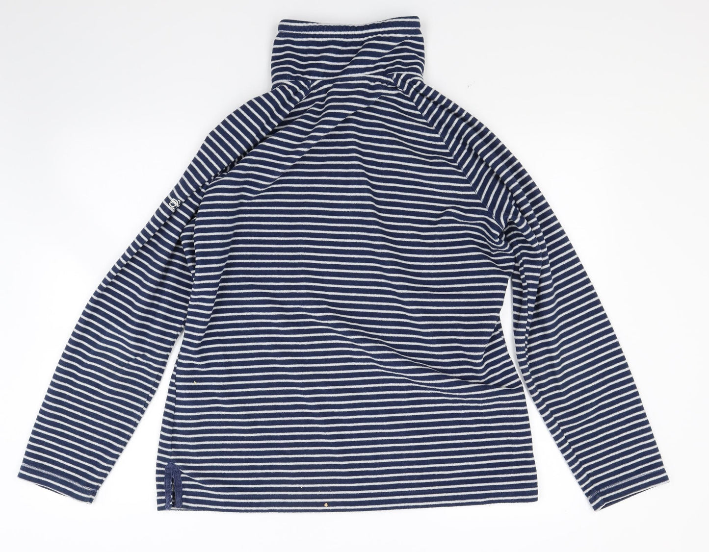 Craghoppers Womens Blue Striped Fleece Jacket Coat Size 16