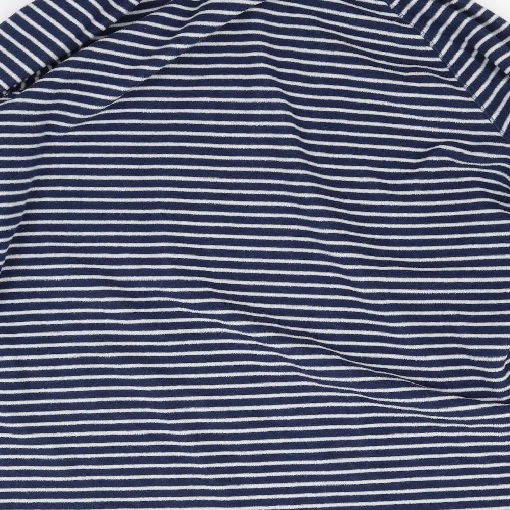 Craghoppers Womens Blue Striped Fleece Jacket Coat Size 16