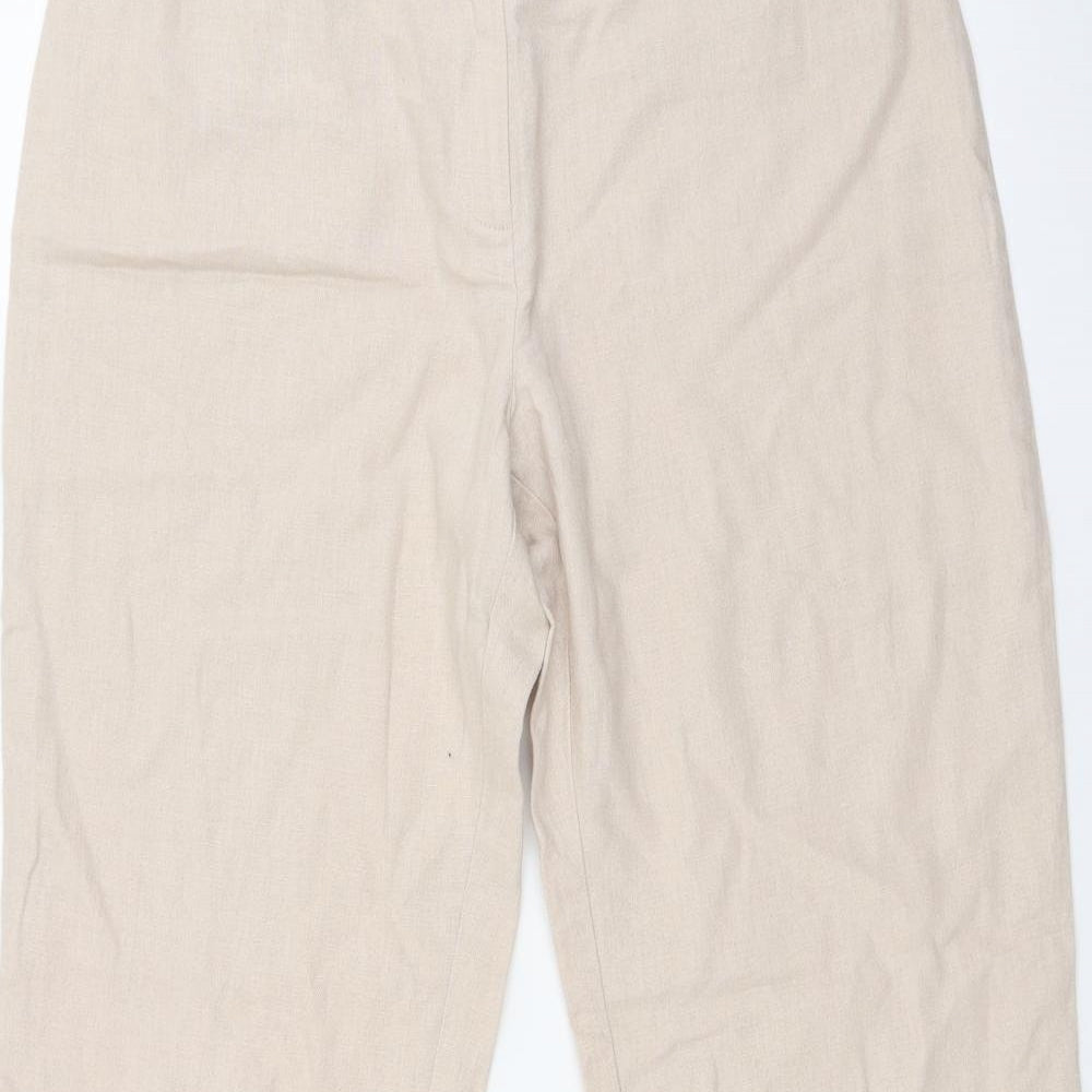Debenhams Womens Beige   Trousers  Size 10 L26 in
