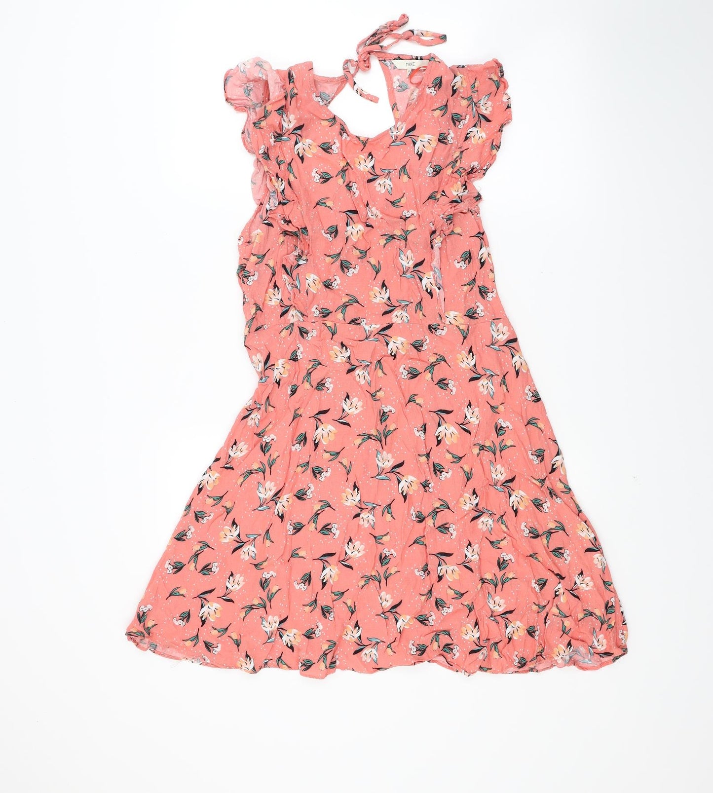 NEXT Womens Red Floral  Slip Dress  Size 14