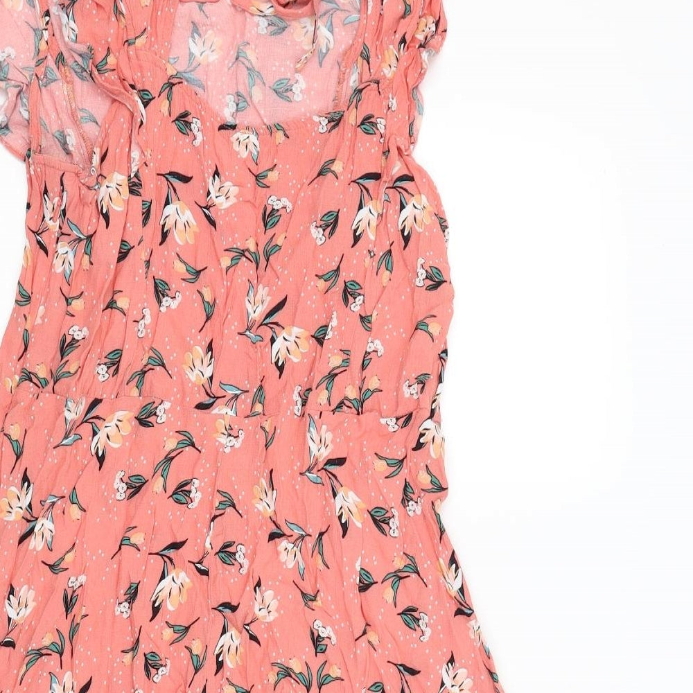 NEXT Womens Red Floral  Slip Dress  Size 14