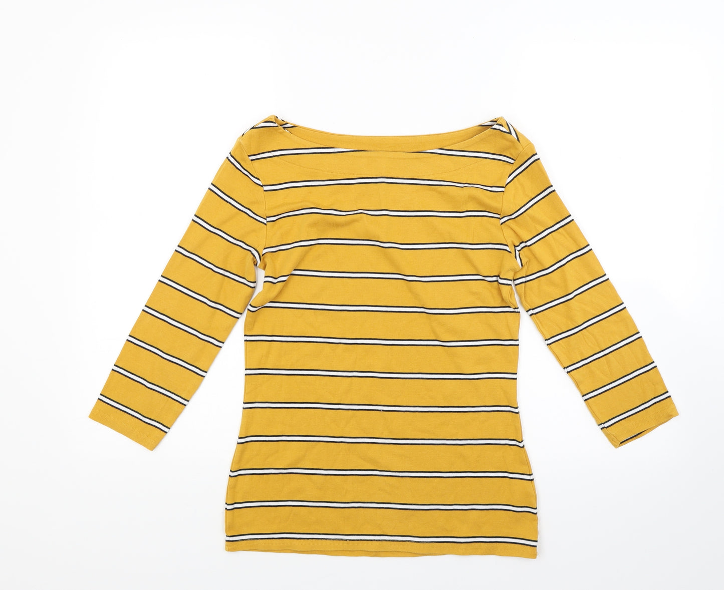Nutmeg Womens Orange Striped  Pullover Sweatshirt Size 10