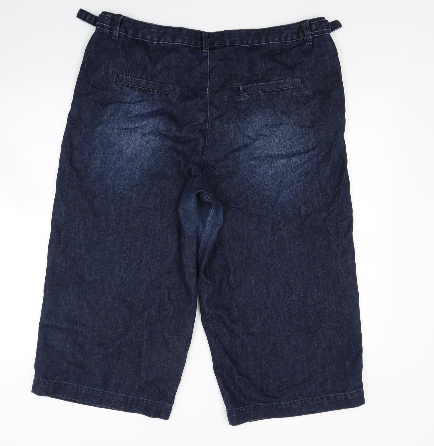 F&F Womens Blue  Denim Chino Shorts Size 16