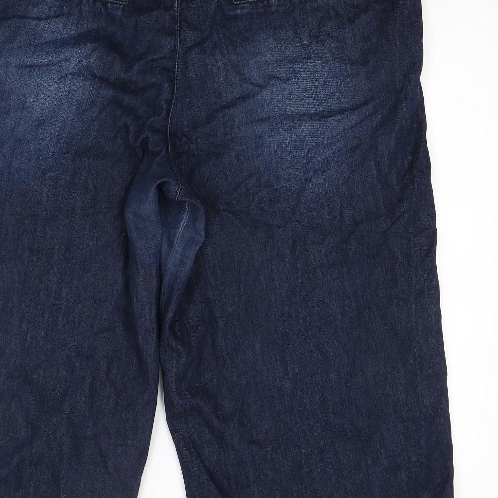F&F Womens Blue  Denim Chino Shorts Size 16