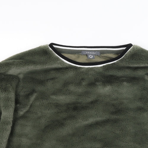 Primark Womens Green  Fleece Pullover Sweatshirt Size 18