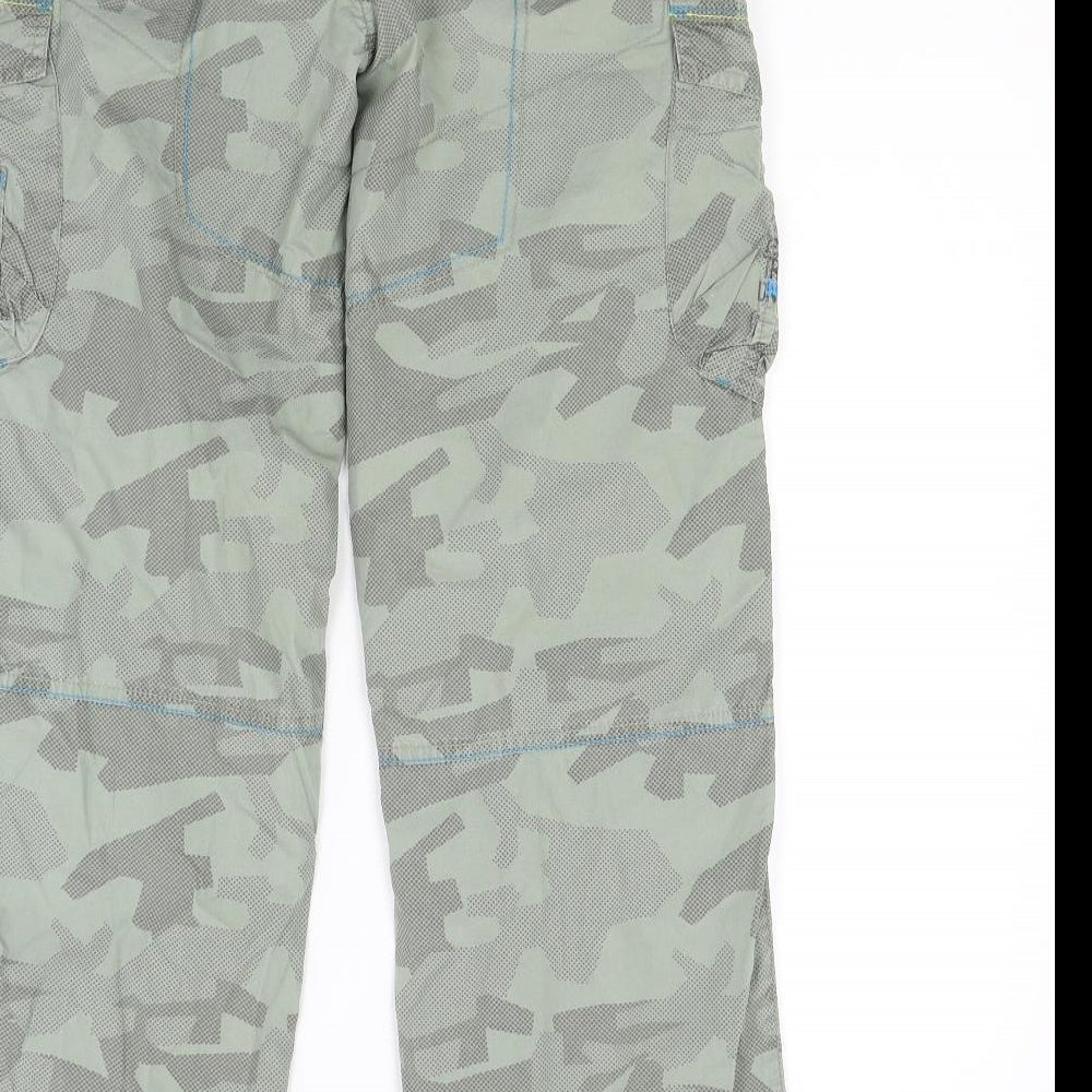 NEXT Boys Green Camouflage  Cargo Trousers Size 12 Years