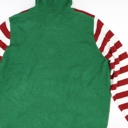 Avenue Mens Green  Knit Pullover Jumper Size L  - Christmas jumper