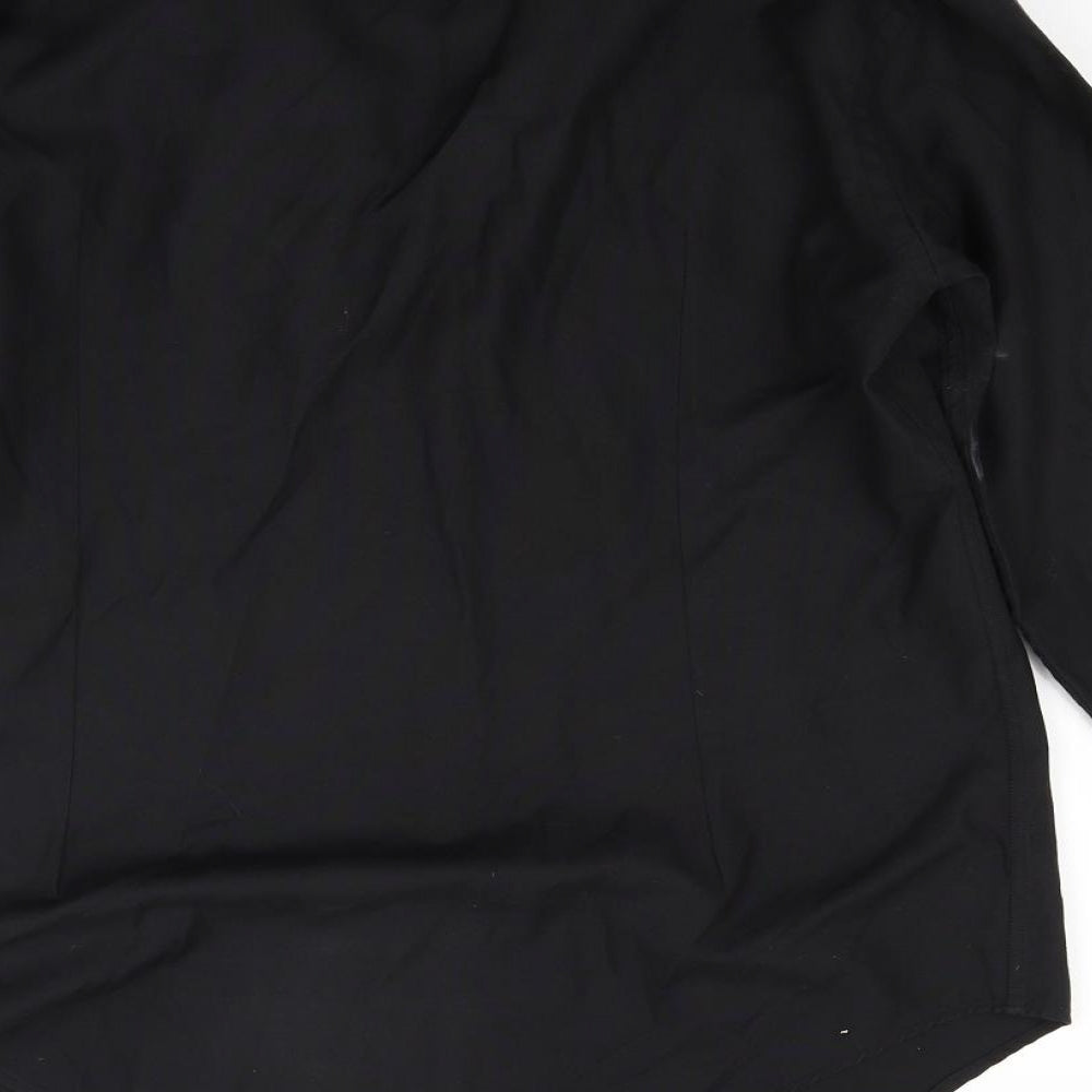 Steel & Jelly Mens Black    Button-Up Size L
